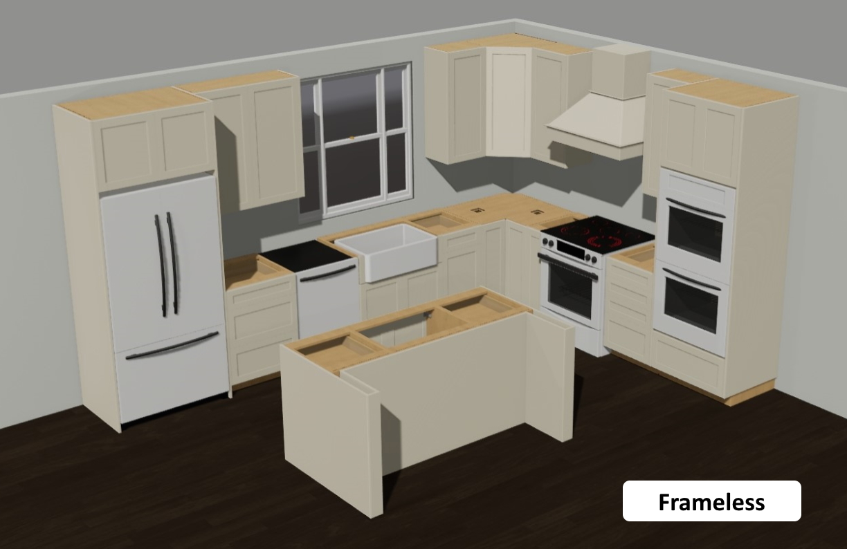 Frameless kitchen